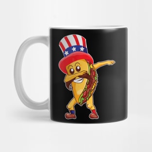 Dabbing Taco 4th July Shirt Fourth of July Mug